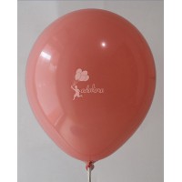 Salmon Pink Crystal Plain Balloon
